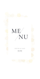 Menu de mariage jaune sequins (4 pages) jaune Menu de mariage jaune sequins (4 pages) jaune
