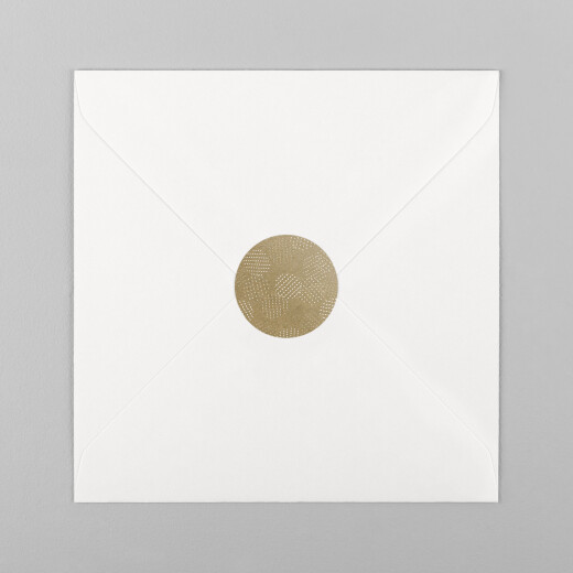 Stickers pour enveloppes mariage Sequins jaune - Vue 2