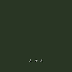 Faire-part de mariage classique joli sous-bois 4 pages (dorure) vert Faire-part de mariage classique joli sous-bois 4 pages (dorure) vert