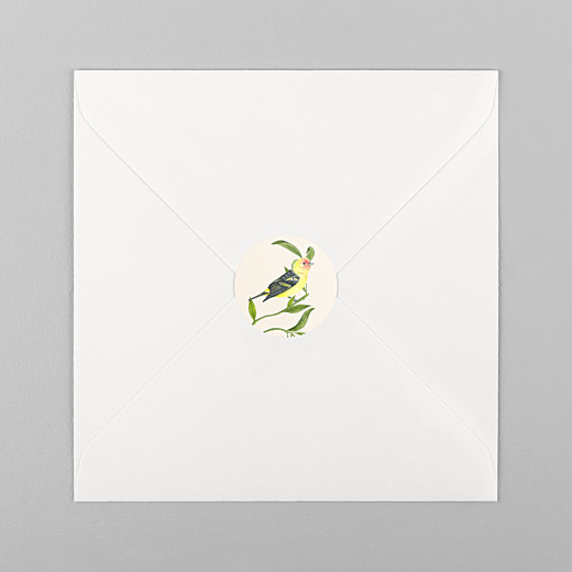 Stickers baptême Mélopée blanc - Vue 1 Stickers baptême Mélopée blanc - Vue 1