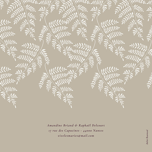 Faire-part de mariage Joli sous-bois (4 pages) beige - Page 4 Faire-part de mariage Joli sous-bois (4 pages) beige - Page 4