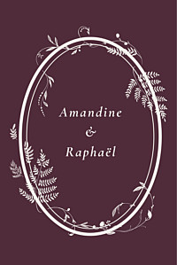 Carton d'invitation mariage blanc joli sous-bois (portrait) beige Carton d'invitation mariage blanc joli sous-bois (portrait) beige