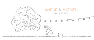 Faire-part de mariage Promesse champêtre blanc Faire-part de mariage Promesse champêtre blanc