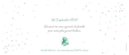 Faire-part de naissance À bicyclette (4 enfants) vert - Page 2 Faire-part de naissance À bicyclette (4 enfants) vert - Page 2