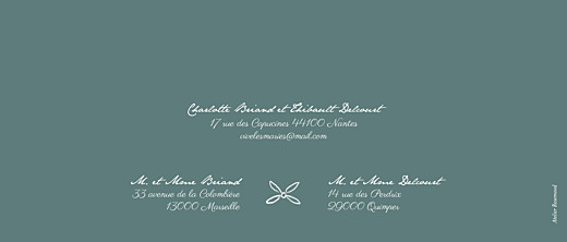 Faire-part de mariage Poème (panoramique) vert - Page 4 Faire-part de mariage Poème (panoramique) vert - Page 4