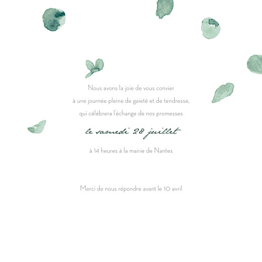 Faire-part de mariage Eucalyptus (4 pages) blanc - Page 3 Faire-part de mariage Eucalyptus (4 pages) blanc - Page 3