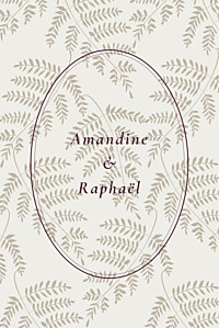 Carton réponse mariage gris joli sous-bois portrait beige Carton réponse mariage gris joli sous-bois portrait beige