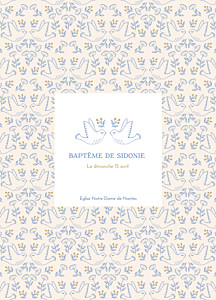 Livret de messe fille l'envolée bleu Livret de messe fille l'envolée bleu