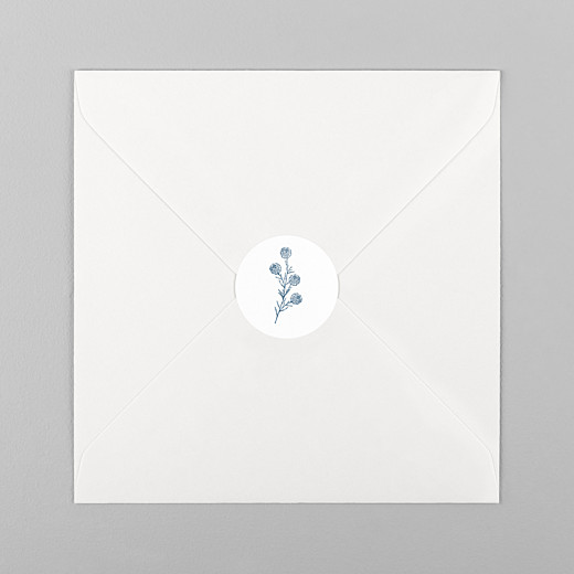 Stickers pour enveloppes mariage Laure de sagazan blanc - Vue 1