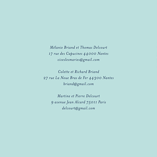 Faire-part de mariage Bleu de minuit (4 pages) bleu - Page 2 Faire-part de mariage Bleu de minuit (4 pages) bleu - Page 2