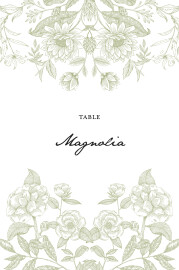 Marque-table mariage Psyché vert