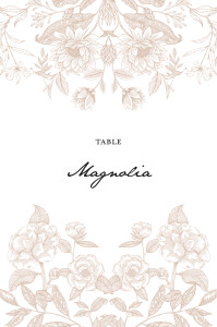 Marque-table mariage Psyché rose Marque-table mariage Psyché rose