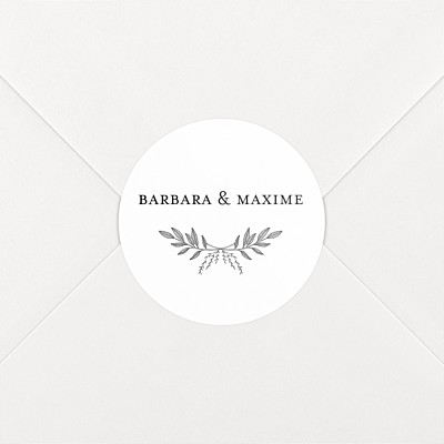 Stickers mariage psyché blanc Stickers mariage psyché blanc