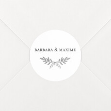 Stickers pour enveloppes mariage Psyché blanc Stickers pour enveloppes mariage Psyché blanc