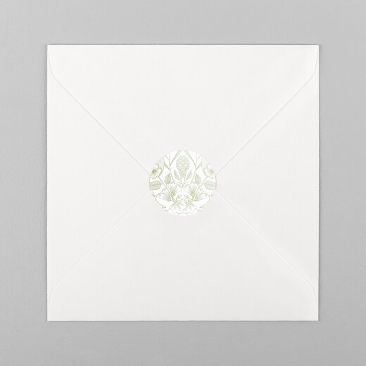 Stickers pour enveloppes mariage Psyché vert - Vue 2