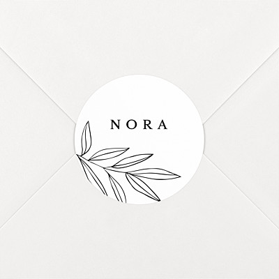 Stickers naissance jeune pousse blanc Stickers naissance jeune pousse blanc