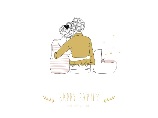 Affiche Lovely family (Baby) fille - Vue 2 Affiche Lovely family (Baby) fille - Vue 2