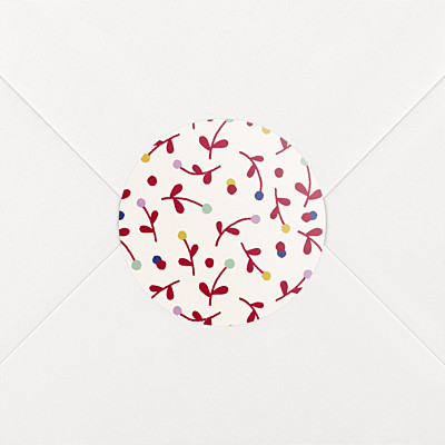 Stickers naissance liberty baies rouge Stickers naissance liberty baies rouge