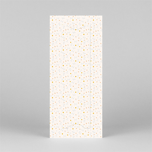 Faire-part de naissance Liberty baies (marque-page) orange - Vue 3 Faire-part de naissance Liberty baies (marque-page) orange - Vue 3