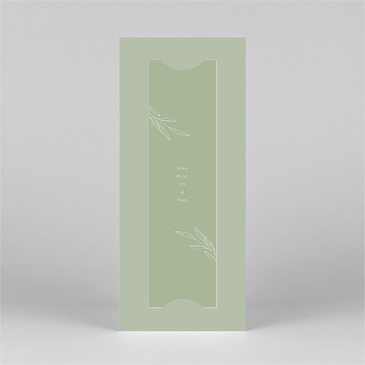 Faire-part de naissance Jeune pousse (marque-page) vert - Vue 3 Faire-part de naissance Jeune pousse (marque-page) vert - Vue 3