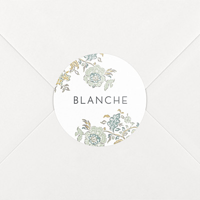 Stickers naissance indiennes bleu Stickers naissance indiennes bleu