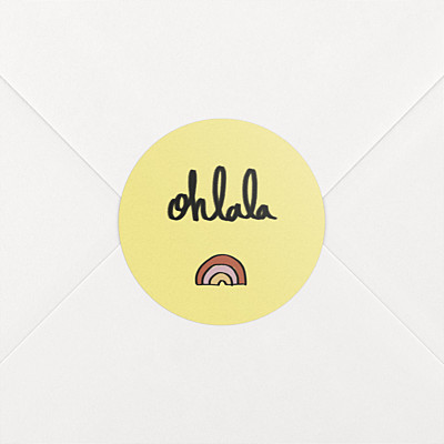 Stickers naissance ohlala by mathilde cabanas jaune Stickers naissance ohlala by mathilde cabanas jaune