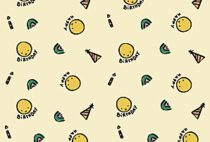 Carte d'anniversaire happy by mathilde cabanas beige Carte d'anniversaire happy by mathilde cabanas beige