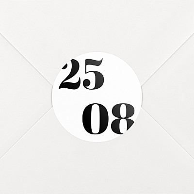 Stickers naissance intemporel blanc Stickers naissance intemporel blanc