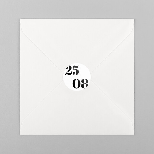 Stickers pour enveloppes naissance Intemporel Blanc - Vue 2