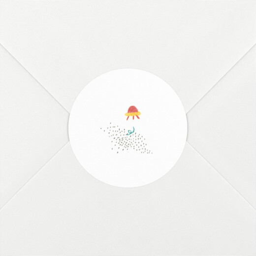 Stickers pour enveloppes naissance Il était une fois espace blanc - Vue 1 Stickers pour enveloppes naissance Il était une fois espace blanc - Vue 1