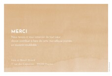 Carte de remerciement mariage Aquarelle paysage ocre Carte de remerciement mariage Aquarelle paysage ocre