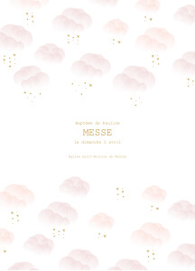 Couverture Livret de messe Brume rose Couverture Livret de messe Brume rose