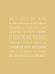 Affiche blanc merci maîtresse jaune Affiche blanc merci maîtresse jaune