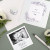 Stickers pour enveloppes naissance Esquisse fleurie vert - Gamme