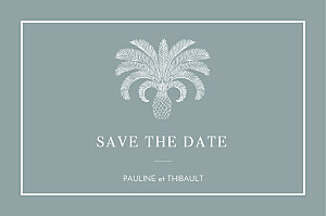 Save the date bleu oiseaux de paradis bleu Save the date bleu oiseaux de paradis bleu