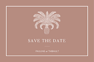 Save the date orange oiseaux de paradis rouille Save the date orange oiseaux de paradis rouille