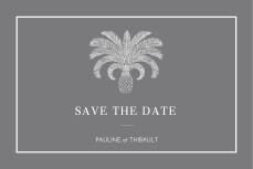 Save the Date Oiseaux de paradis noir Save the Date Oiseaux de paradis noir