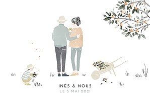 Faire-part de naissance summer family (2 enfants) 1 Faire-part de naissance summer family (2 enfants) 1