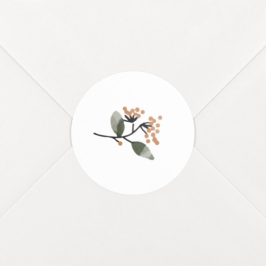 Stickers pour enveloppes naissance Summer family-blanc - Vue 1