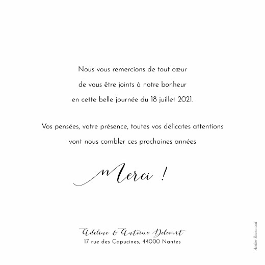 Carte de remerciement mariage Tendre innocence (photos) blanc - Page 2 Carte de remerciement mariage Tendre innocence (photos) blanc - Page 2