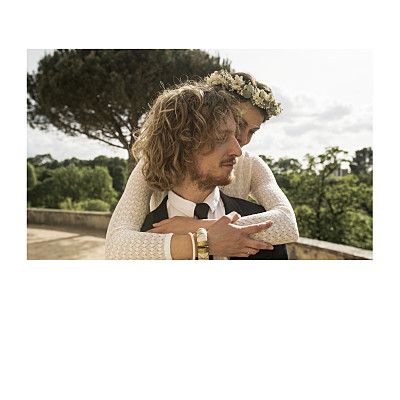 Carte de remerciement mariage Simple 1 photo (dorure) blanc finition Carte de remerciement mariage Simple 1 photo (dorure) blanc finition