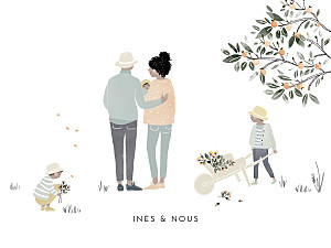 Affichette blanc summer family 2 Affichette blanc summer family 2