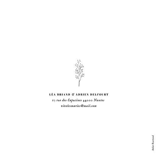 Faire-part de mariage Herbier (4 pages) blanc - Page 4 Faire-part de mariage Herbier (4 pages) blanc - Page 4