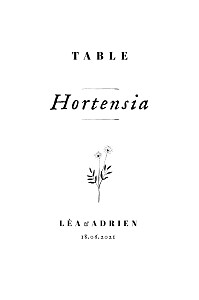 Marque-table mariage blanc herbier blanc Marque-table mariage blanc herbier blanc