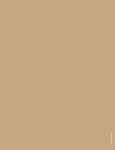 Faire-part de mariage Capitale portrait bleu ocre - Verso Faire-part de mariage Capitale portrait bleu ocre - Verso