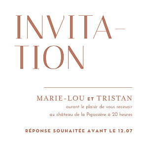 Carton d'invitation mariage vert capitale rouge Carton d'invitation mariage vert capitale rouge