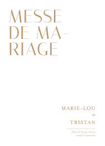 Livret de messe mariage bleu capitale bleu Livret de messe mariage bleu capitale bleu