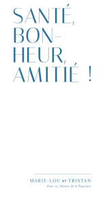 Menu de mariage Capitale bleu ocre Menu de mariage Capitale bleu ocre