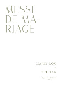 Livret de messe mariage capitale rouge Livret de messe mariage capitale rouge