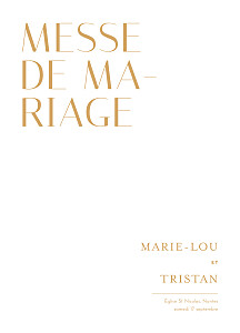 Livret de messe mariage beige capitale beige Livret de messe mariage beige capitale beige